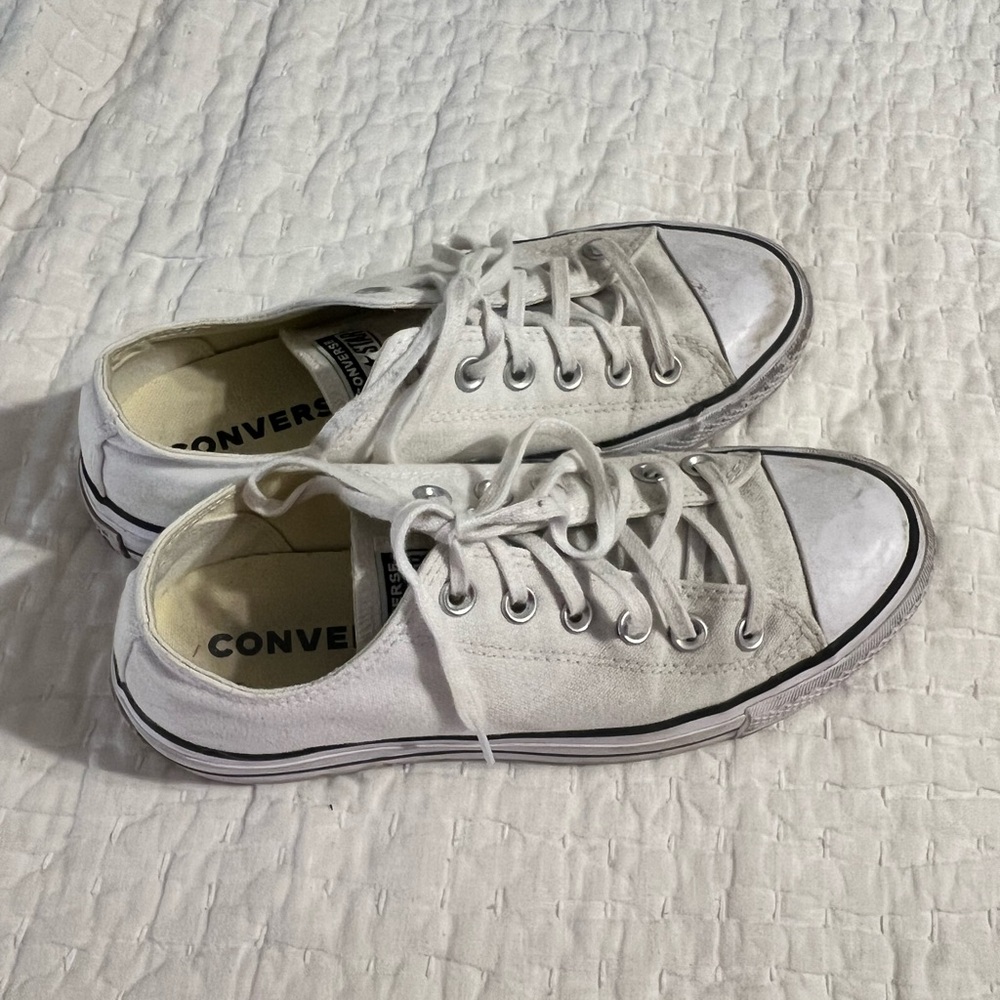 Converse- white- platform